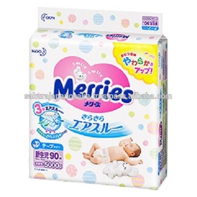 Easy to use airy Japanese baby diaper with great breathability