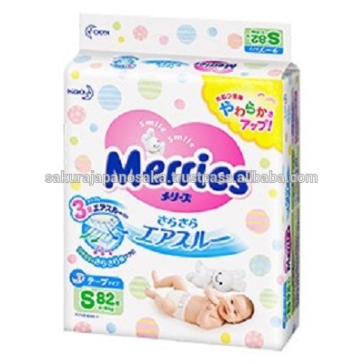 Easy to use airy Japanese baby diaper with great breathability